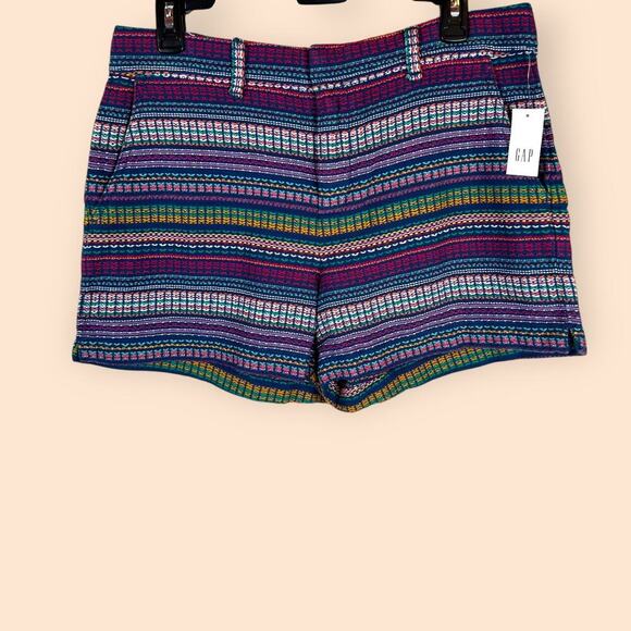 GAP 3" City Shorts in Multicolor Weave Size 8 Tall - Picture 4 of 13